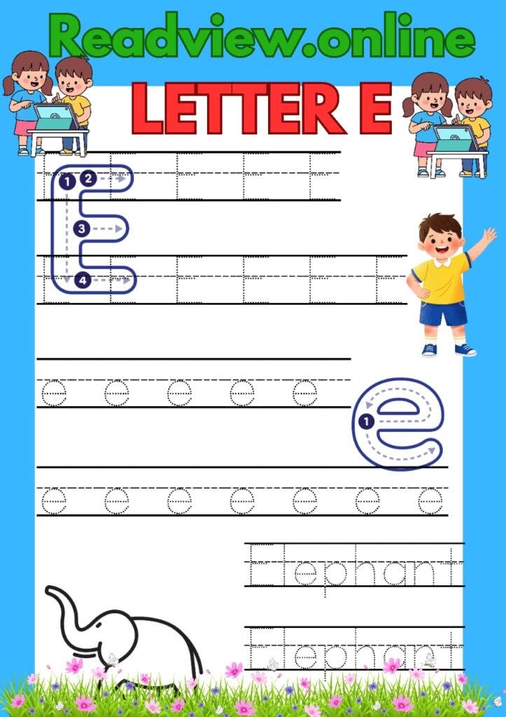 LETTER E